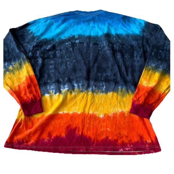 New Led Zeppelin Shirt 2XL Swan Song US Tour 1975 Rainbow Tie Dye Long Sleeve - Picture 4 of 9